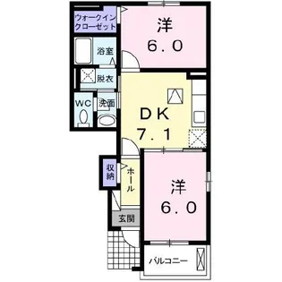 マーベラス・W【1階】の間取り