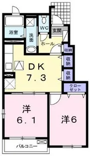 ヒューベリオン【1階】の間取り