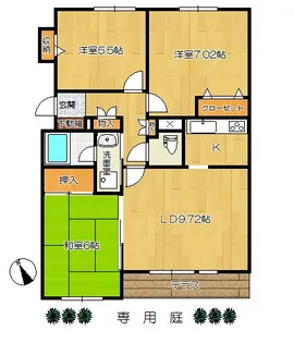 異人池コート【1階】の間取り