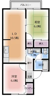 フォーレモンターニュ【2階】の間取り