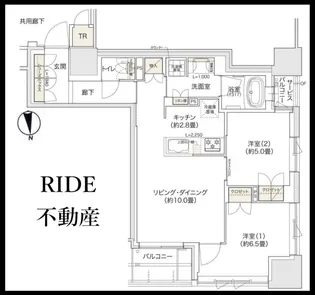 ブランズタワー谷町四丁目【20階】の間取り