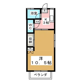 コンドミニアム小川【2階】の間取り