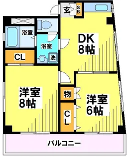 東京都世田谷区南烏山1【マンション】の間取り