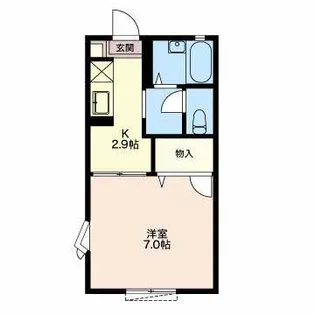 フレグランスチェリー B【1階】の間取り