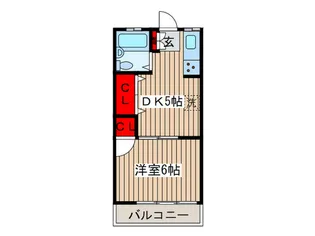 コーポあすか【2階】の間取り