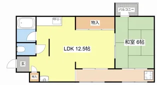 滋賀県長浜市高田町【マンション】の間取り