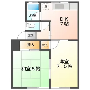パールハイツきむら【1階】の間取り