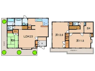 兵庫県神戸市東灘区本山北町6【一戸建】の間取り