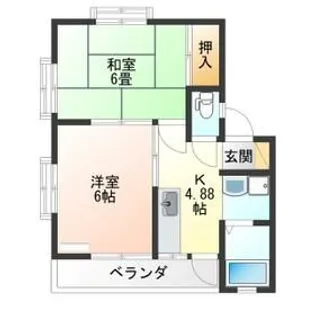 メゾン氷室(旧メゾン・ドォ・フローラ)【2階】の間取り