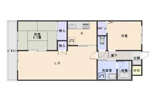 プロシード甲府【9階】の間取り