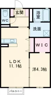 ブランエールE【2階】の間取り