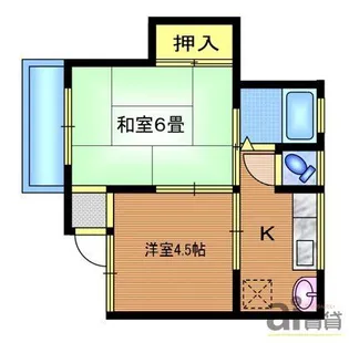 東京都小金井市本町5【アパート】の間取り