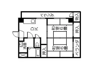 サンコーポ菩提樹【4階】の間取り