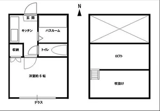 レオパレス合川II【1階】の間取り