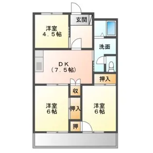 サンイーズマンション【3階】の間取り