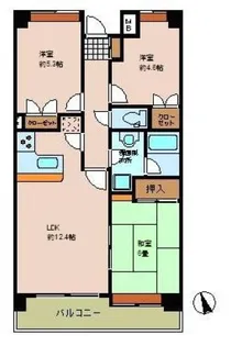 シーブリーズハウス草津【5階】の間取り
