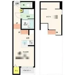 Plumeria Sendai【1階】の間取り