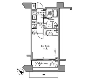 パークアクシス西ヶ原【5階】の間取り