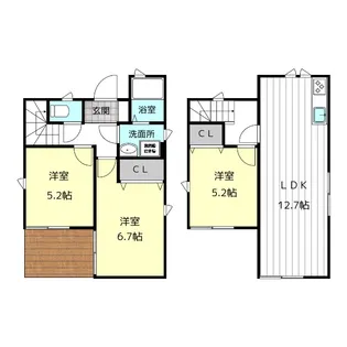 愛知県津島市南本町7【一戸建】の間取り