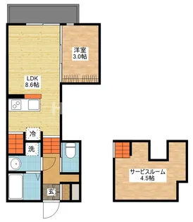 エルモーサ【2階】の間取り