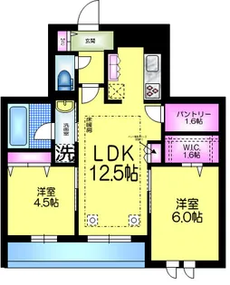 埼玉県三郷市中央3【マンション】の間取り