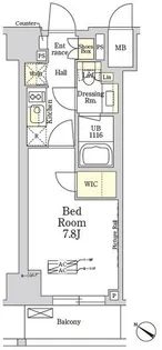 THE CLASS MINAMIAZABU【5階】の間取り