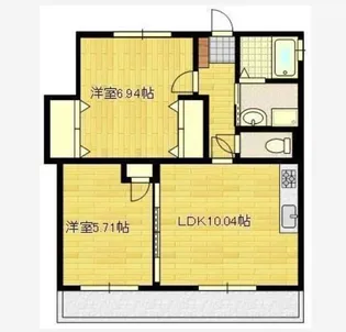ウイング鍋島【3階】の間取り
