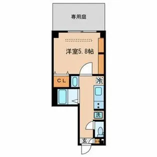 小石川ガーデンハウス【1階】の間取り
