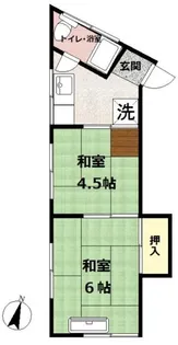 第2初音荘【2階】の間取り