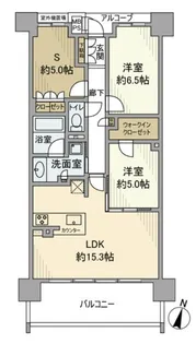 ワコーレシティ神戸元町【6階】の間取り