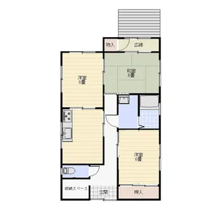 鹿児島県薩摩川内市平佐町【一戸建】の間取り