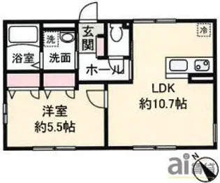 埼玉県富士見市関沢1【アパート】の間取り