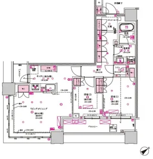 目黒第一マンションズ【12階】の間取り