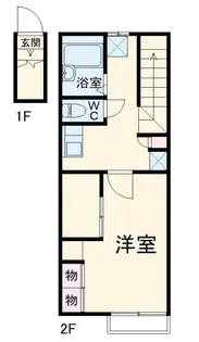 レオパレスウィステリア【2階】の間取り