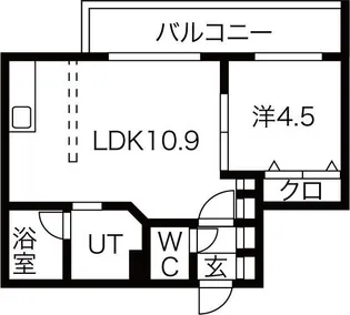 Next Ave. TEINE【4階】の間取り