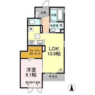テゾーロ【1階】の間取り