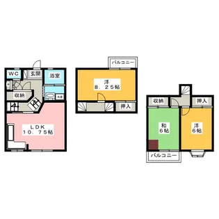 長野県長野市大字西長野往生地【一戸建】の間取り