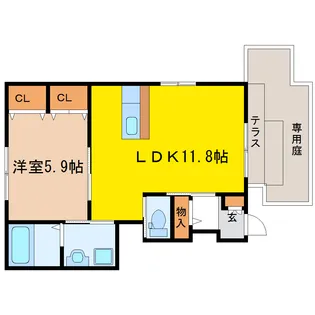 BlueTree【1階】の間取り