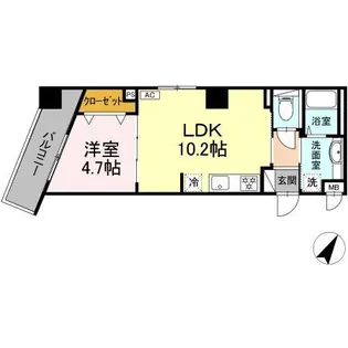 M‘s Port【5階】の間取り