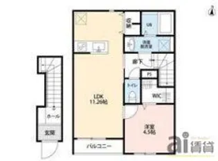 埼玉県志木市上宗岡2【アパート】の間取り