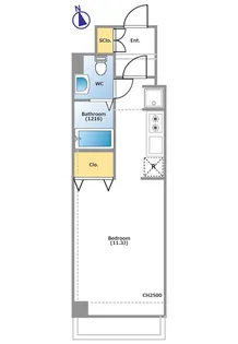 GROUND LINE7【2階】の間取り