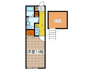 カトルセゾン調布【2階】の間取り