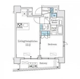 コージーコート島津山【10階】の間取り