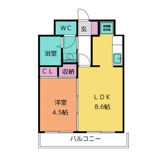 フォルス八幡【3階】の間取り