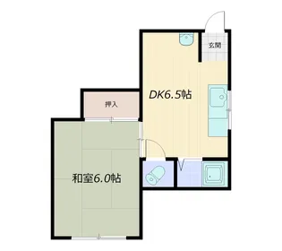 シャトー松本【1階】の間取り