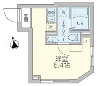 レジデンス平和島【4階】の間取り