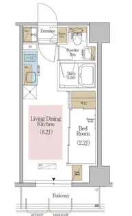 1LDKの間取り画像