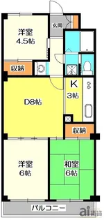 東京都小金井市貫井南町3【マンション】の間取り