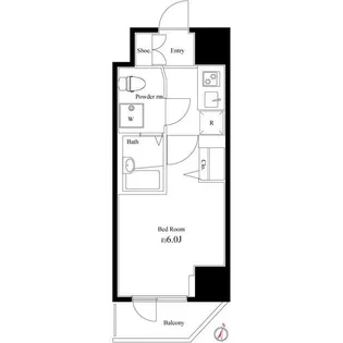 ハーモニーレジデンス池袋#003【9階】の間取り