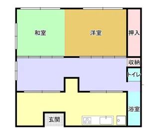幸福アパート【1階】の間取り